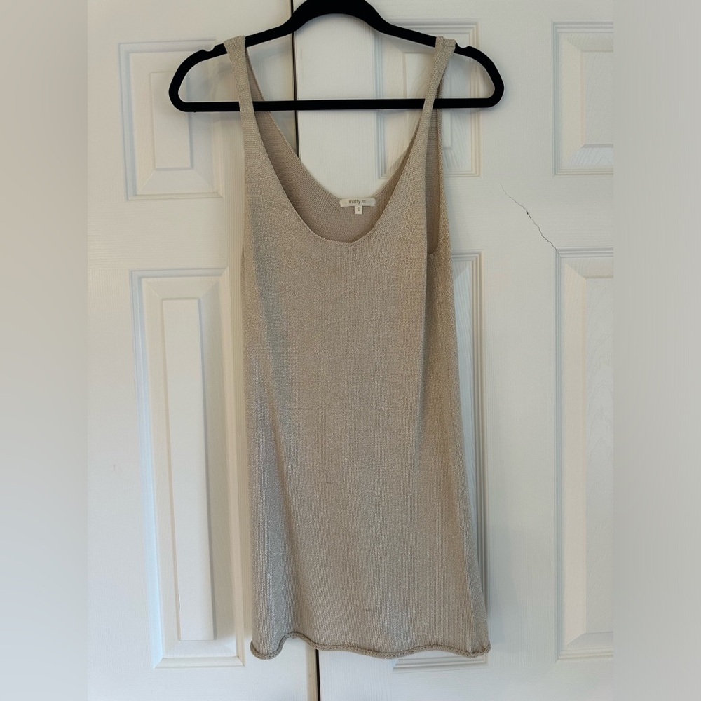 Matty M Gold Knit Tunic